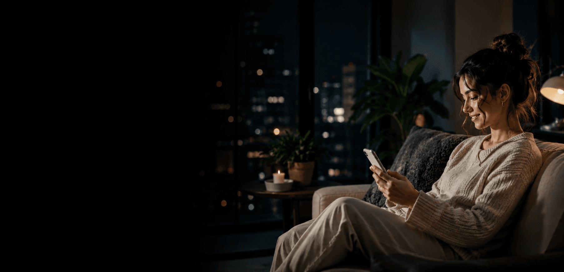 A customer using XIONA to book a trusted service